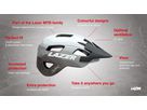 LAZER Unisex MTB Chiru MIPS Helm matte / matte white / M