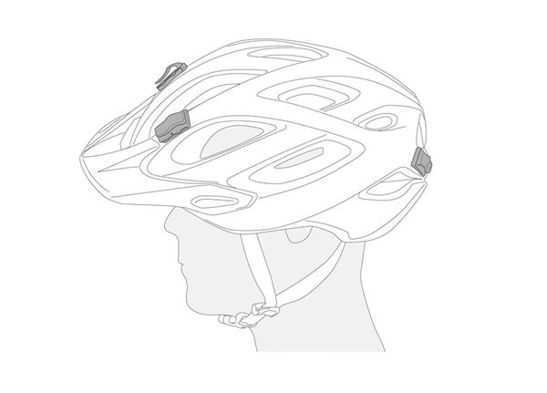 UNI ADAPTER Kabelclip für Velohelm