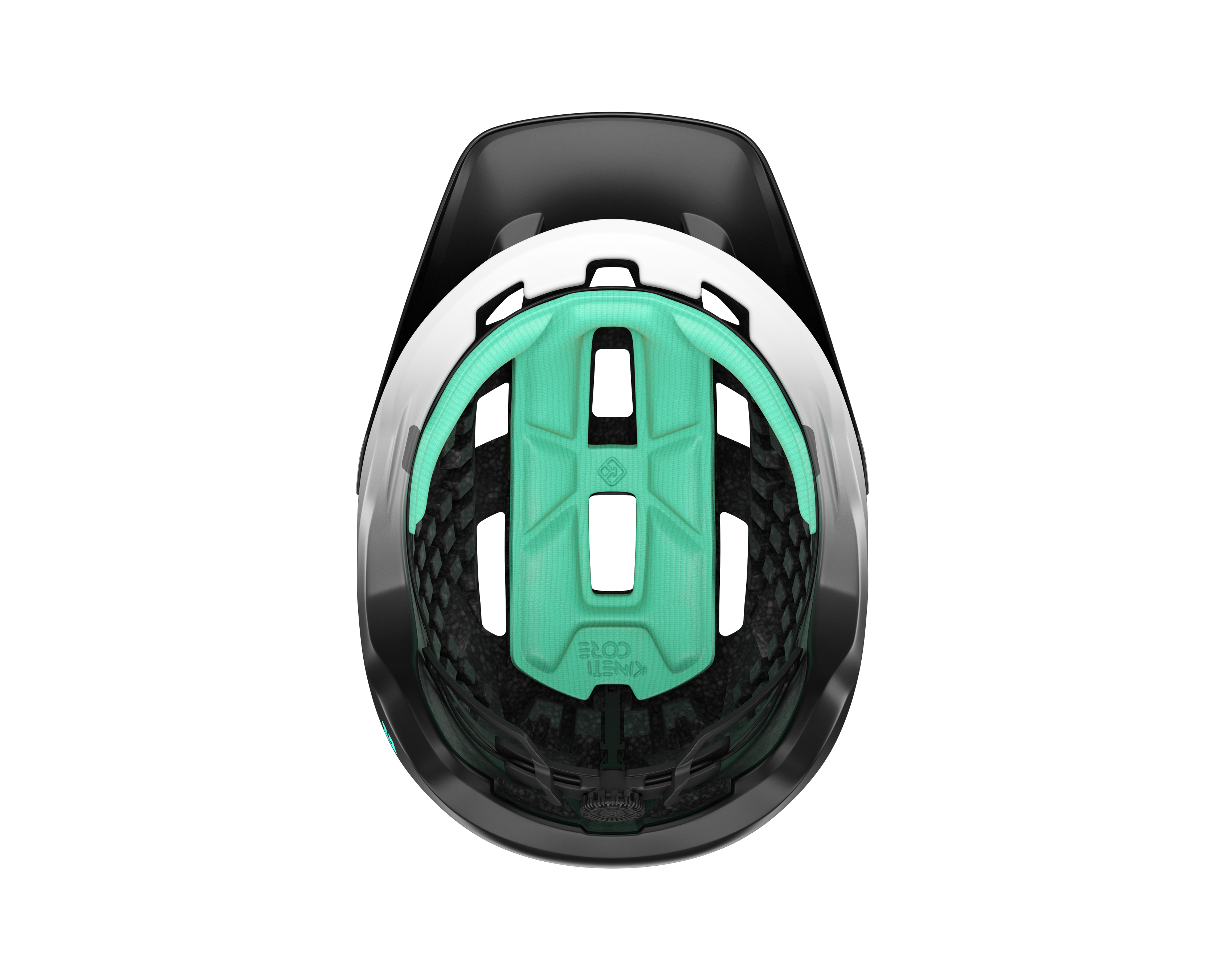 LAZER Unisex MTB Coyote KinetiCore Helm / white black / S