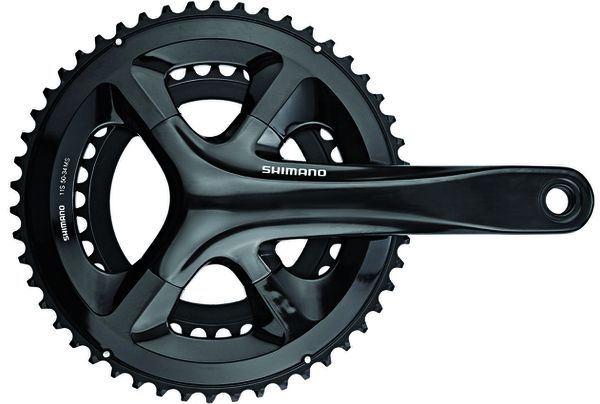 Kettenradgarnitur FC-RS510 Double / schwarz / 172.5 mm, 52x36