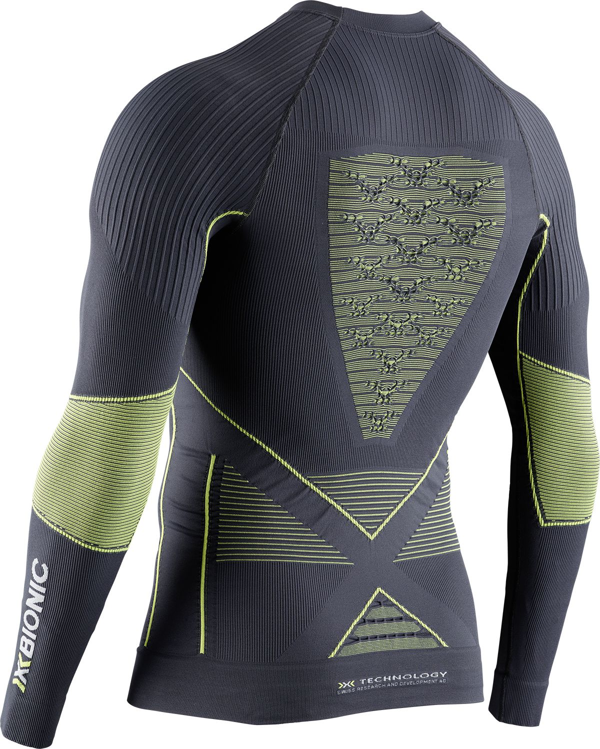 Men Energy Accumulator 4.0 Shirt LG SL / Charcoal/Yellow / S