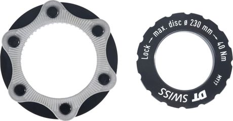 CENTER LOCK ADAPTER, 15/12mm / schwarz / MTB, Disc max. 230mm