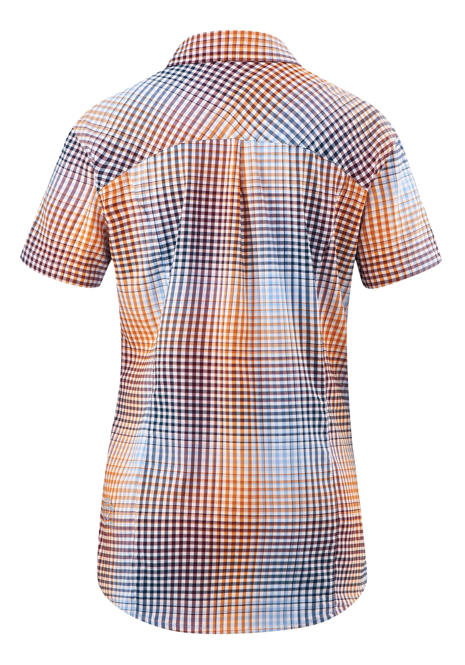 ARENDA Damen-Kurzarm-Bikebluse / insignia check / 36