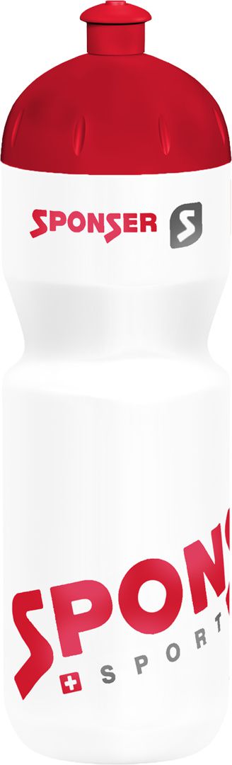 Bidon 750 ml white/red