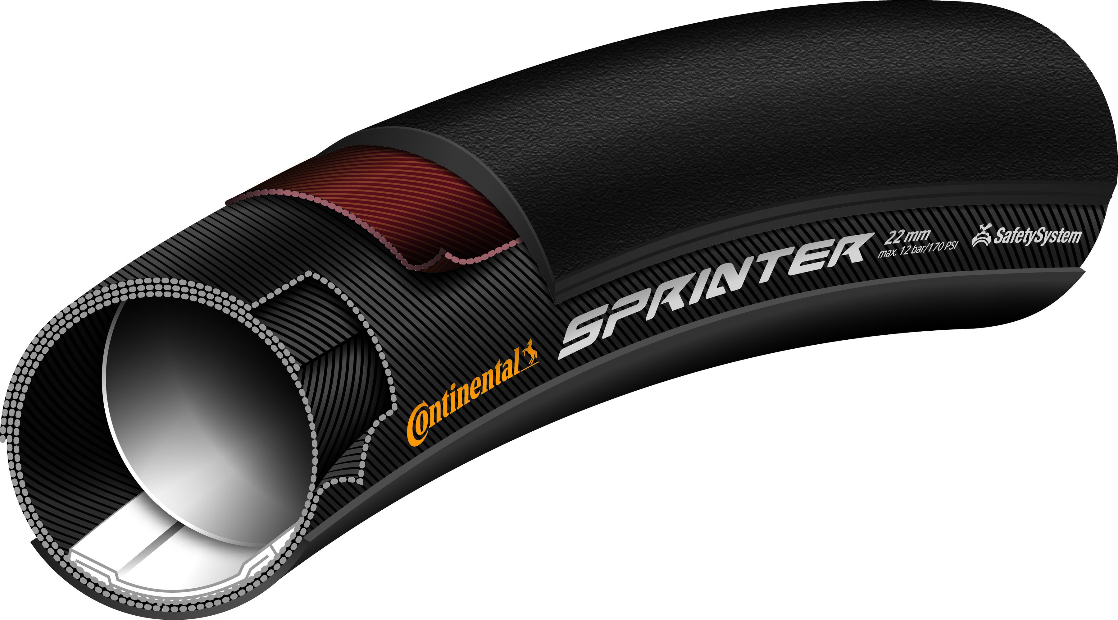 COLLÉ SPRINTER Reifen / black / 25-28"