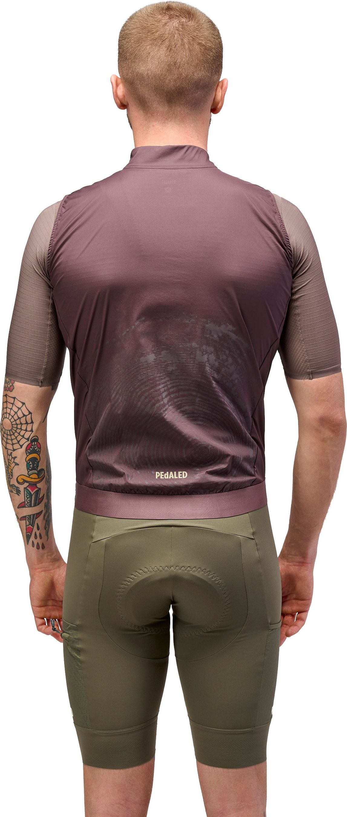 ODYSSEY HIGH VISIBILITY Herren-Gravel-Windweste / burgundy / M