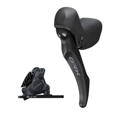 Scheibenbremsen-Set GRX BR-RX410 mit ST-RX600 / schwarz / vorne, Hebel links, bremsen, 100 cm