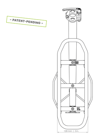 CLIPIT 2.0 Sattelstützengepäckträger / schwarz