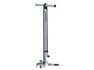 KOMPRESSOR Standpumpe aus Aluminium, 3" Manometer / silber