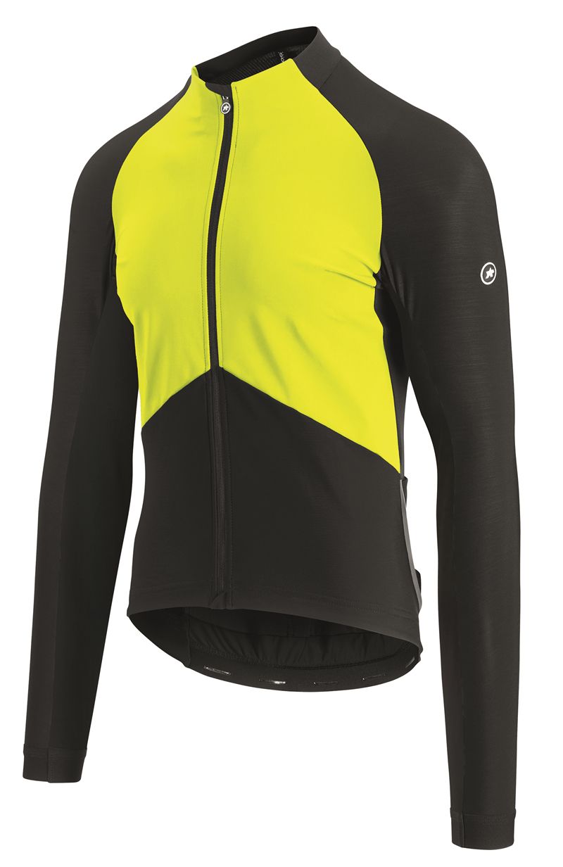 MILLE GT SPRING Herren-Langarmtrikot mit Windfront / fluo yellow / S