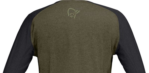 FJØRÅ  EQUALISER Damen-Langarmshirt / olive night / L