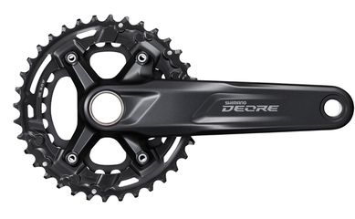 Kettenradgarnitur Deore FC-M4100 Double 10-Gang / schwarz / 170 mm, 48.8 mm