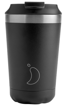 Chilly's Original Coffee Cup 340ml / Monochrome Black