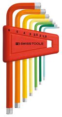 RAINBOW Inbus-Set, kurz, 1.5/2/2.5/3/4/5/6mm