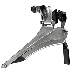 Front Derailleur Red 22 Braze-on with Chainspotter / grey