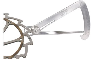 BREMSSCHEIBEN- und FELGEN-FLANKEN-LEHRE