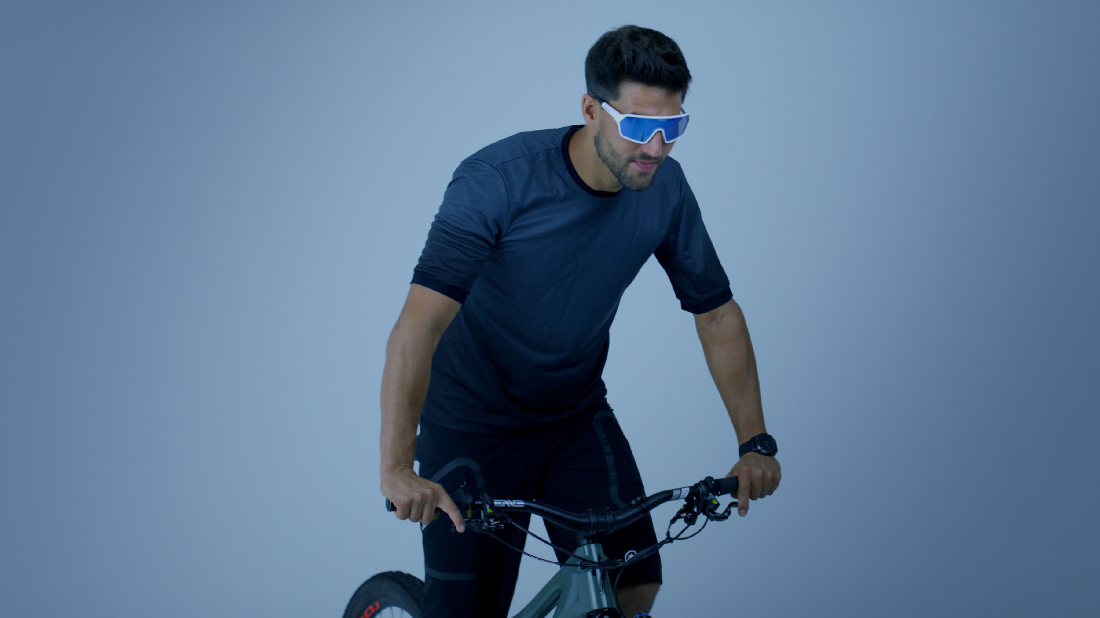 REV Sportbrille / sky white / M
