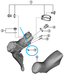 Schraube Batteriefach ST-R9270 & ST-R8170