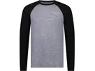 ICON RAGLAN Herren-Merino-Langarmshirt / grey/heather/black / M