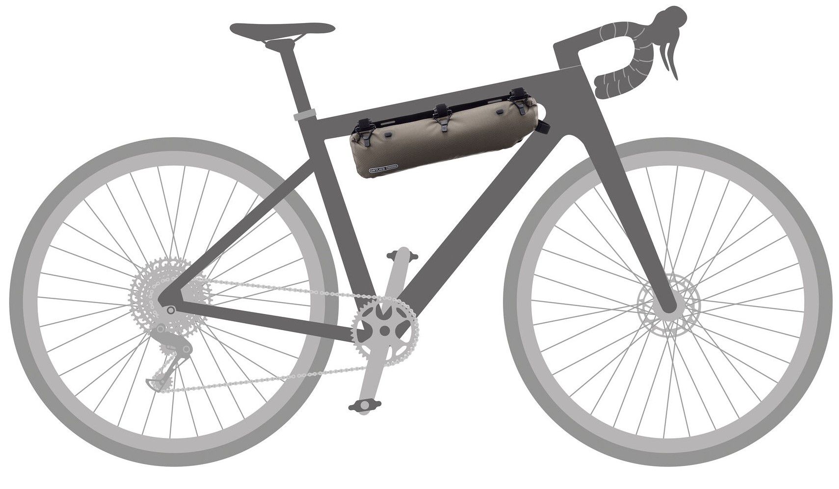FRAME-PACK RC TOPTUBE Rahmentasche / dark sand / 4l