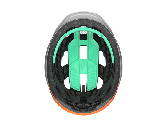 LAZER Unisex Road Cerro KinetiCore Helm / white flash orange / M