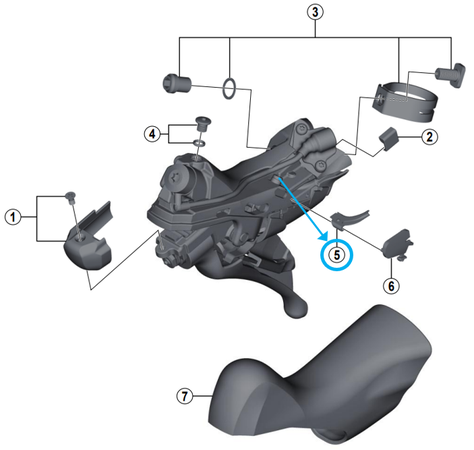 Kabelführung Ganganzeige ST-RS685 / links