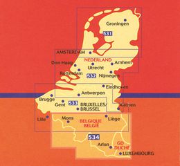 HOLLAND / BENELUX Strassenkarte / NIEDERLANDE NORD 531