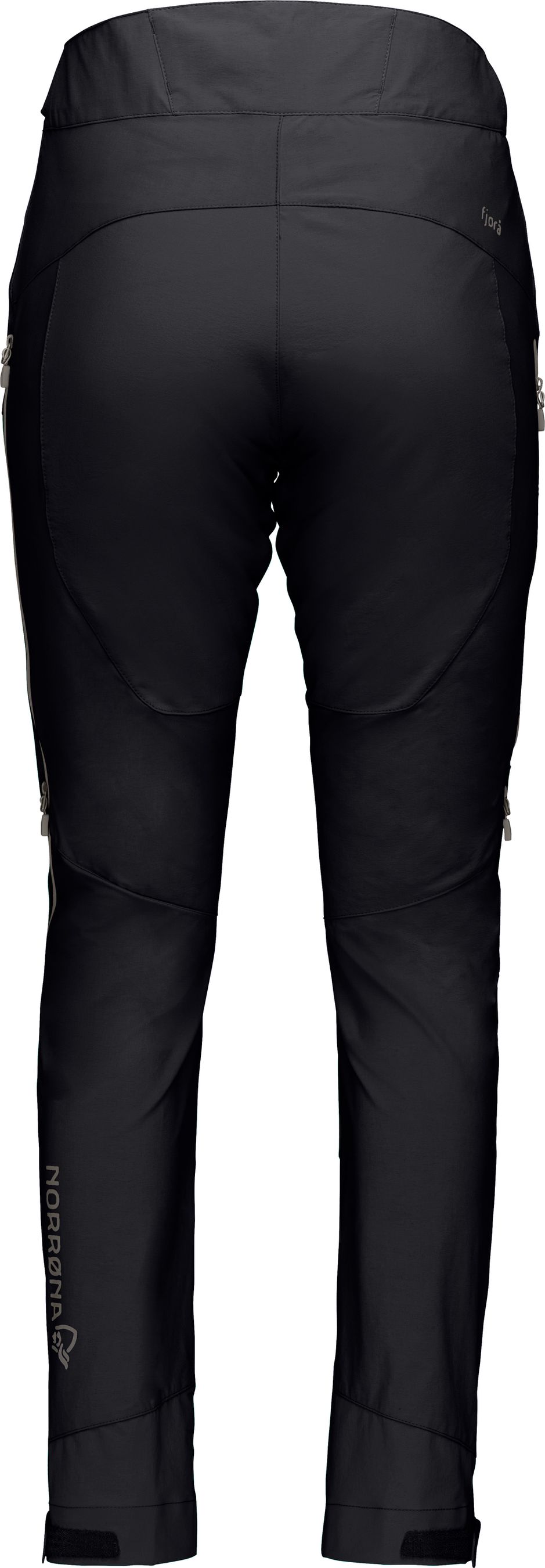 FJØRÅ  FLEX 1 Damen-Bikehose lang / caviar/castor grey / L