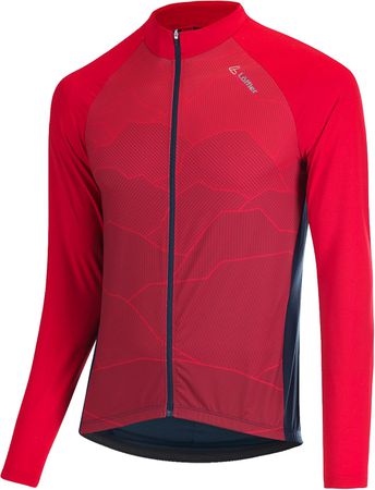 HILLS MID FZ Herren-Langarmtrikot / red / 58