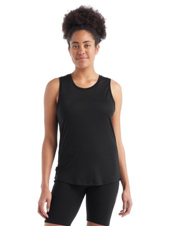 SPHERE II Damen-Merino-Tanktop / black / L