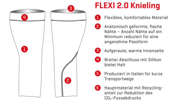 FLEXI 2.0 Knielinge / schwarz / XL/XXL