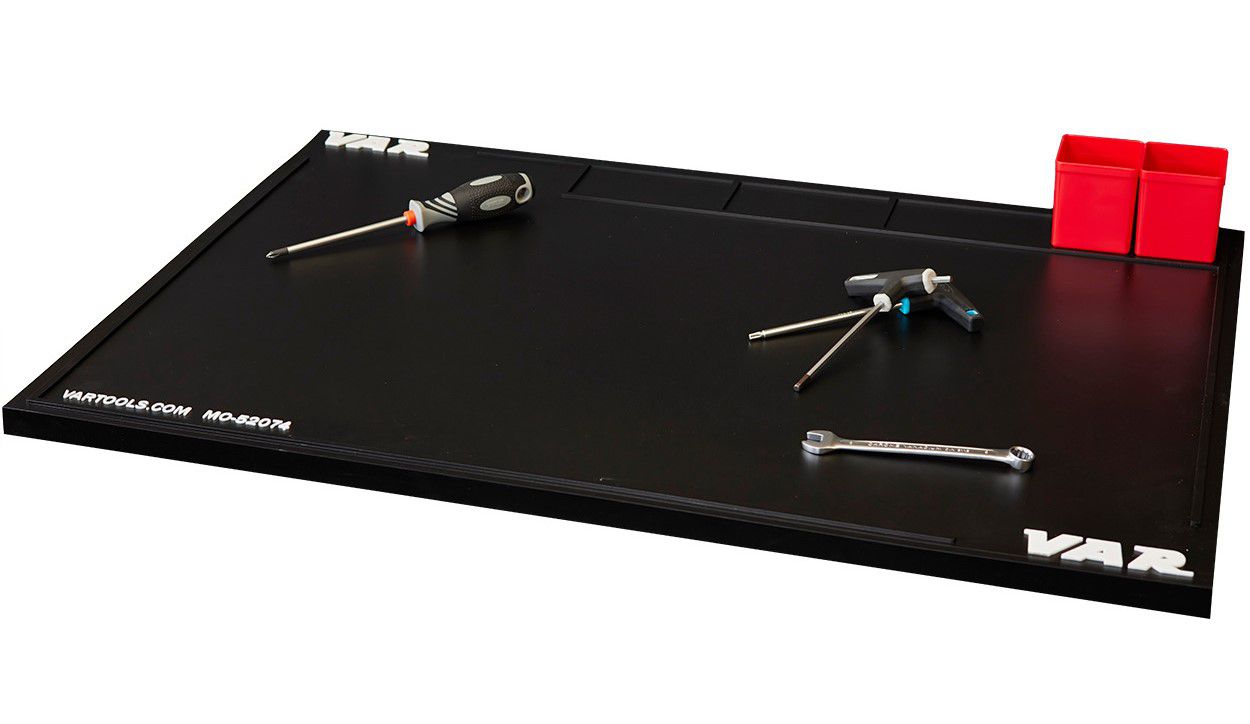 Gummi-Werkbankmatte gross transparent MO-52074 / schwarz