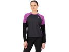 TARN WIND Damen-Merino-Langarmshirt / purple bolt/black / XS