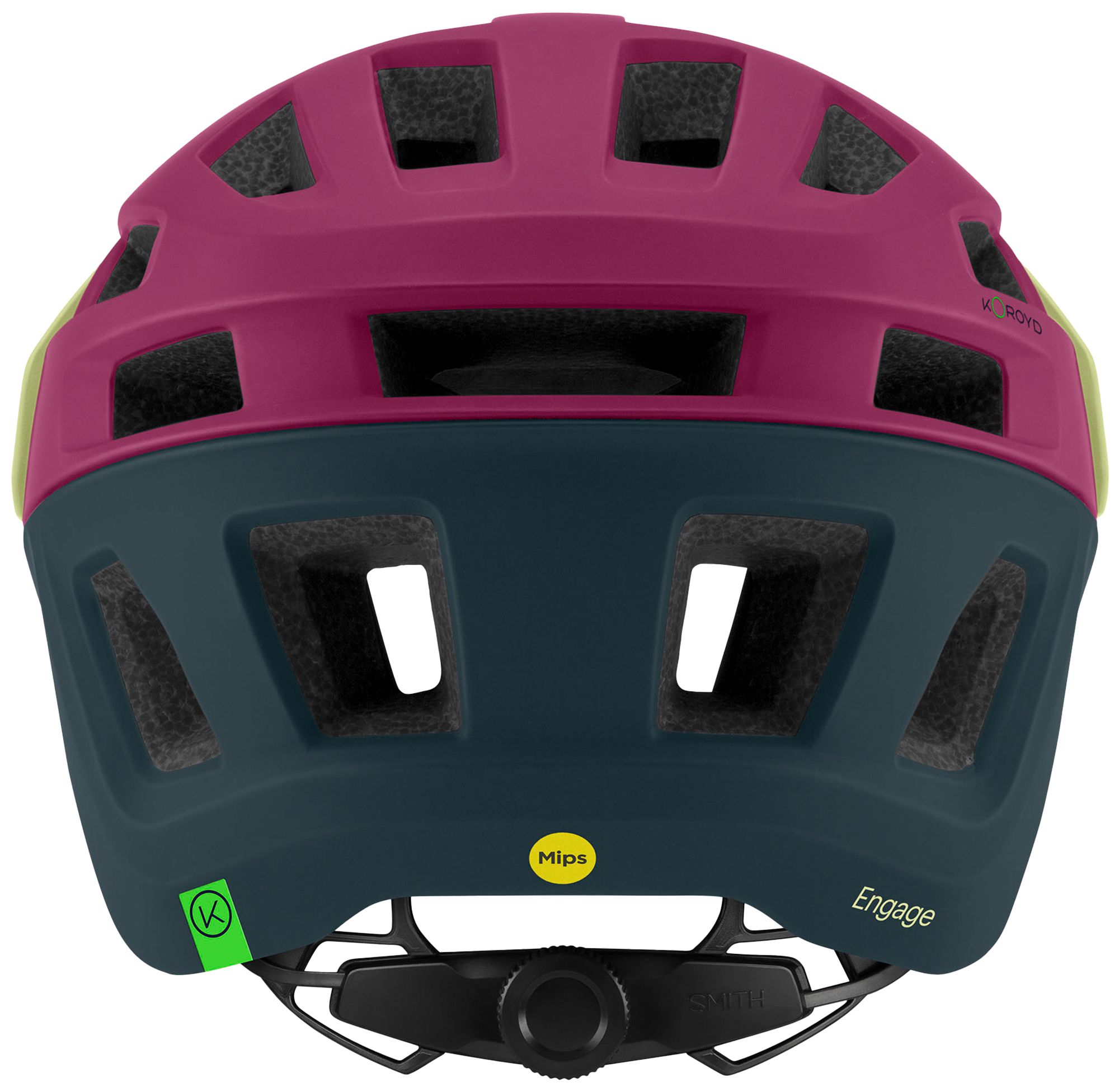 ENGAGE MIPS Koroyd Velohelm / matte huckleberry/lichen/pacific / 51-55CM