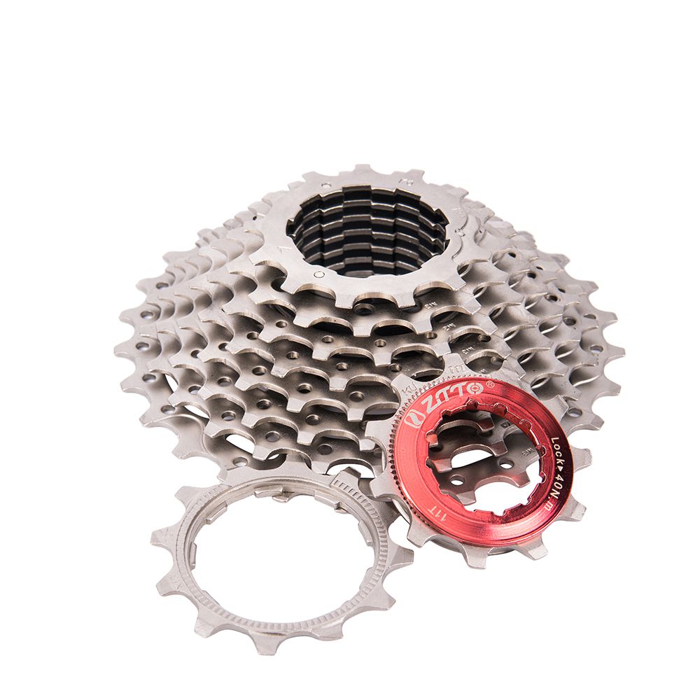 KASSETTE 10-fach, HG-Freilauf für Shimano/SRAM / silber / 11-32 Zähne
