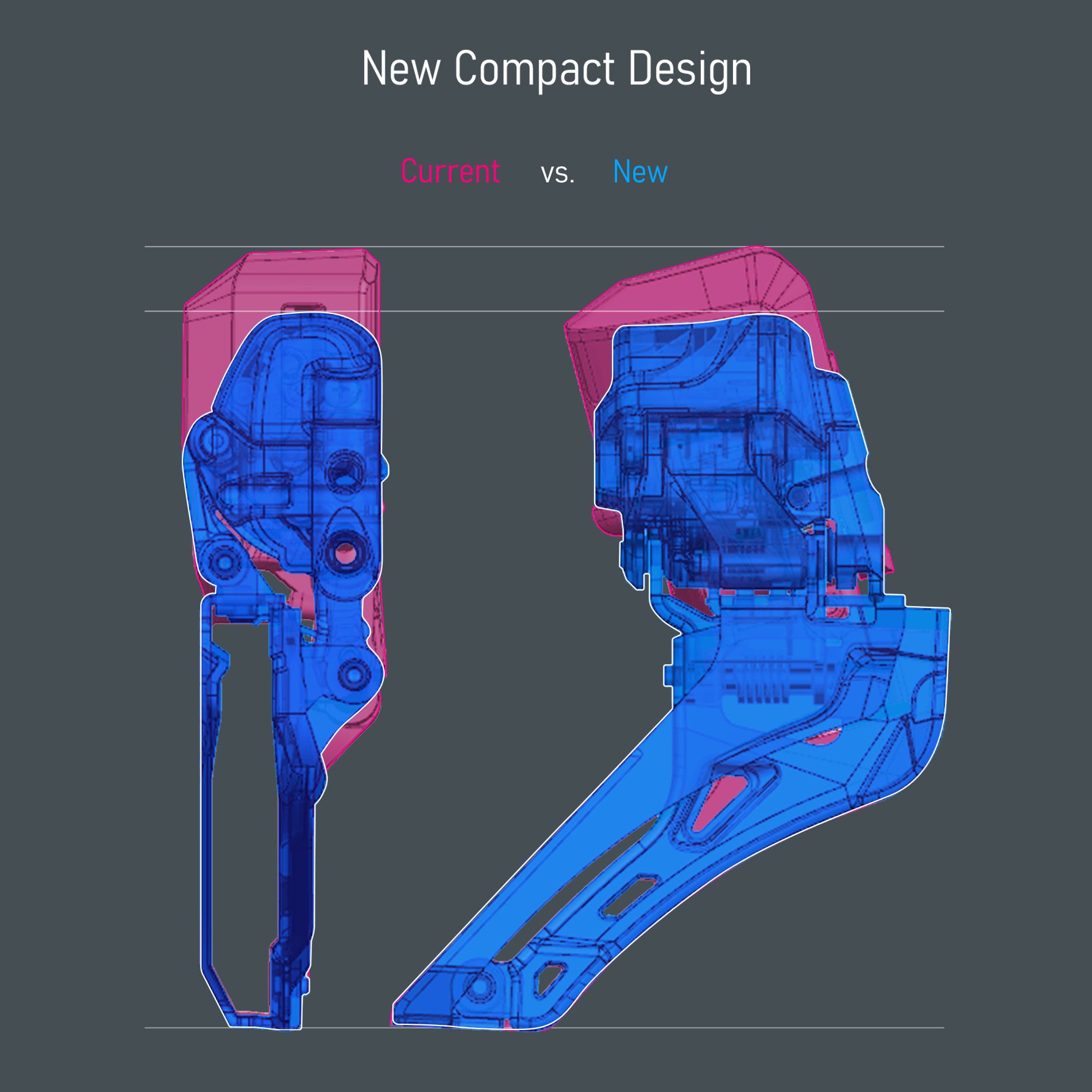 Umwerfer Ultegra Di2 FD-R8150 Double 12-Gang / schwarz / Box