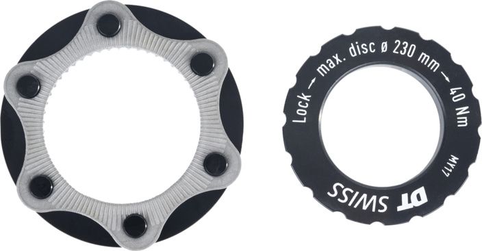 CENTER LOCK ADAPTER, 15/12mm / schwarz / MTB, Disc max. 230mm