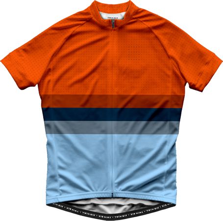 THE SOLOIST Herren-Kurzarmtrikot / orange/blue / S
