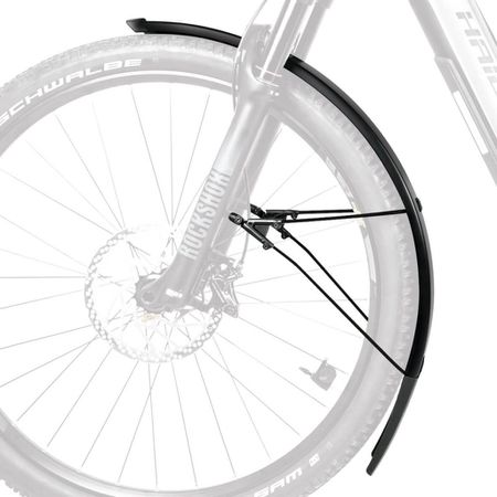 BLUEMELS STYLE Schutzblech-Set für Festmontage (27.5", 28", 29") / schwarz matt / 27.5-29" 75mm