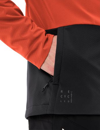 QIMSA PRO Herren-Softshelljacke / glowing red / S