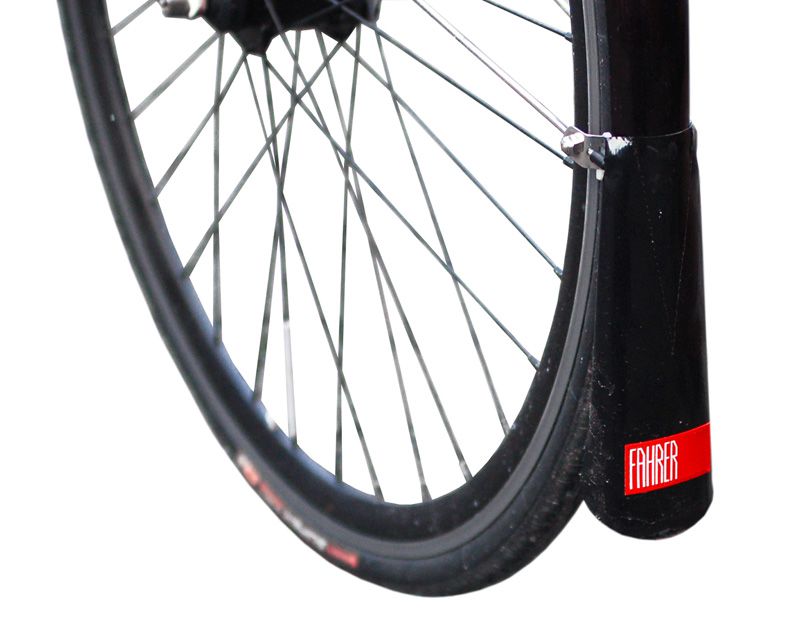 LATZ URBAN Spritzlappen / Schutzblechverlängerung für Strebenbefestigung / schwarz / URBAN 66mm