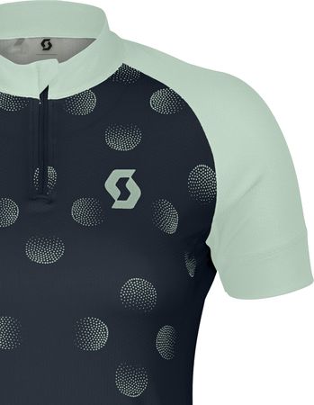 ENDURANCE 30 Damen-Kurzarmtrikot / dark blue/fresh green / M