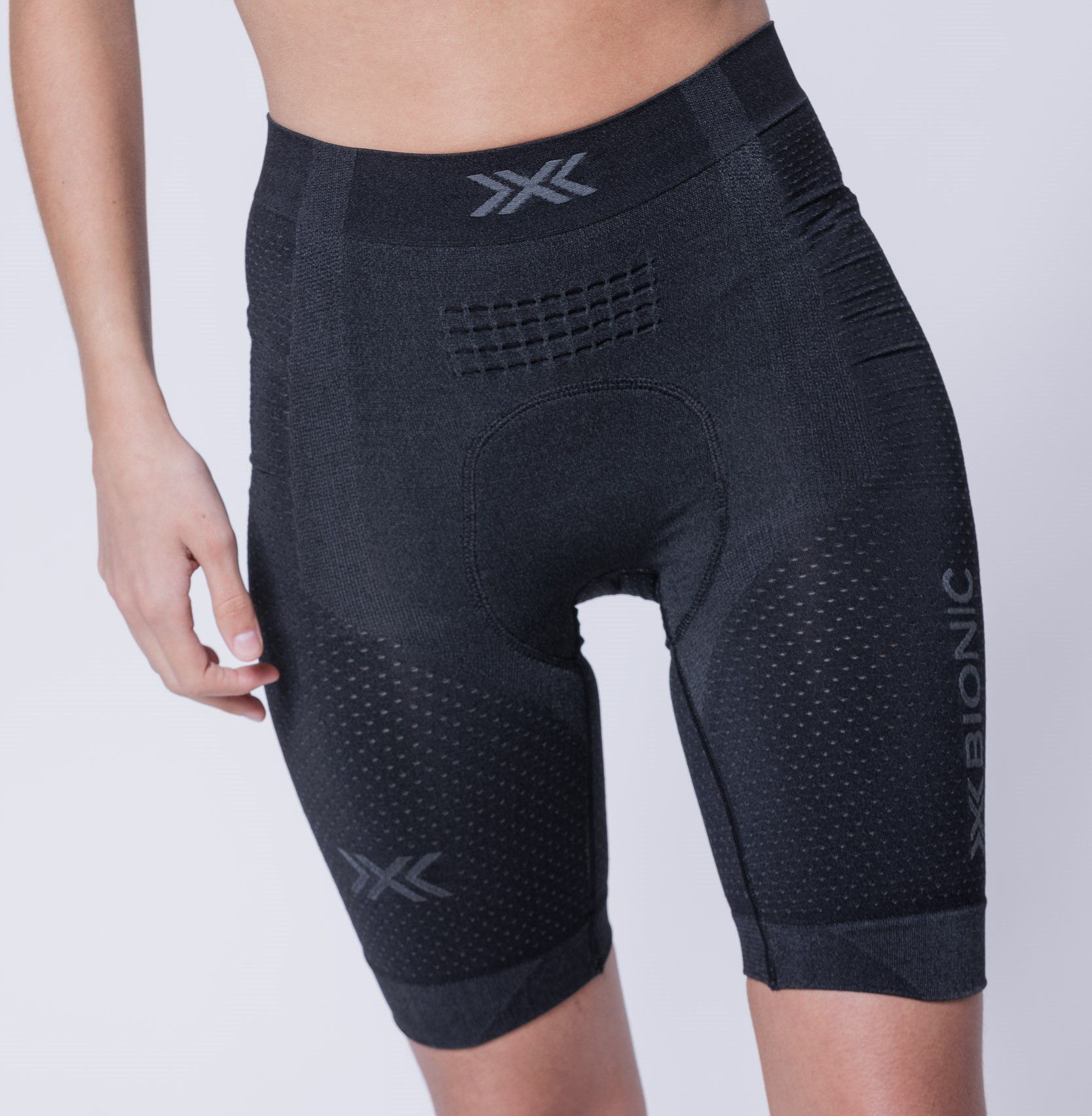 X-Bionic Women XCeed Ride Liner Shorts / X black rhino grey / L