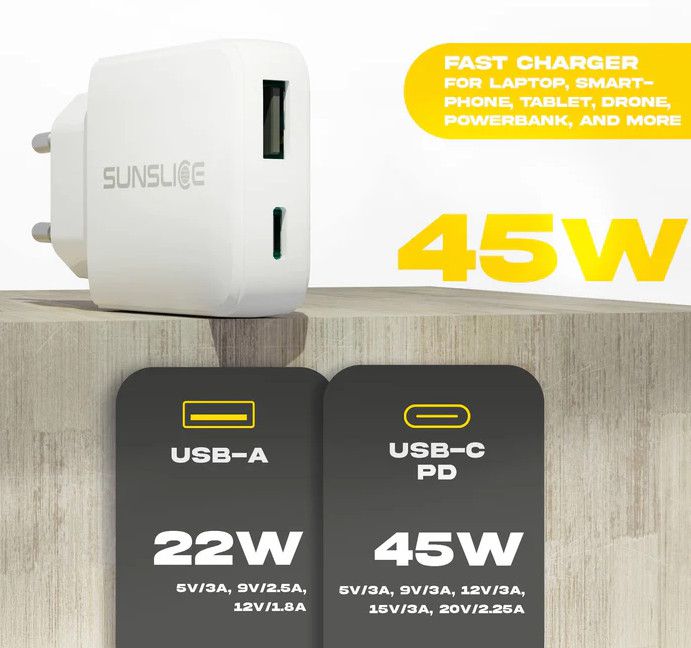 EMPERION Fast Charger ultra light / white / 45W Mini
