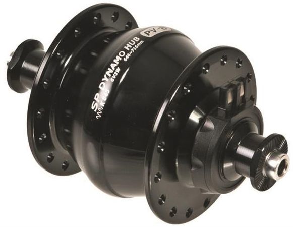 VORDERRAD mit Nabendynamo / 26", DT- Felge 535, 32L, Rimbrake, PV-8 DYNAMO