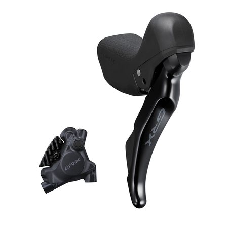 Scheibenbremsen-Set GRX BR-RX410 mit ST-RX400 / schwarz / hinten, Hebel rechts, 10, Flatmount/ohne Adapter, 170 cm