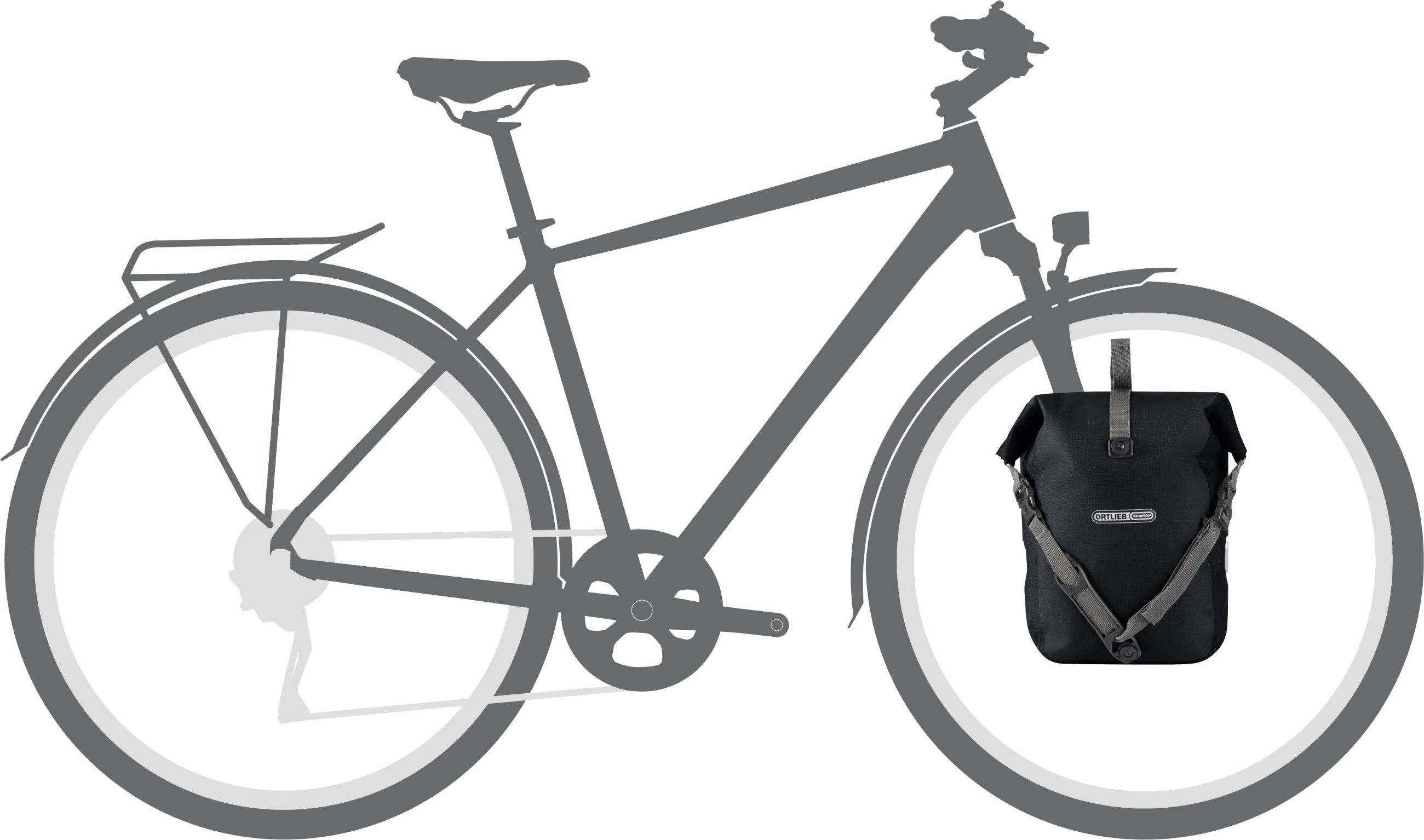 SPORT-ROLLER PLUS Universaltasche (Single) / granite - black / 14.5 L