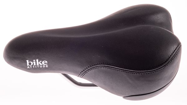 Bike Attitude Sattel VL-5037 Kind ohne Öffnung schwarz / schwarz