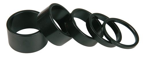 SPACER SET, Aluminium / schwarz / 1 1/8 Zoll
