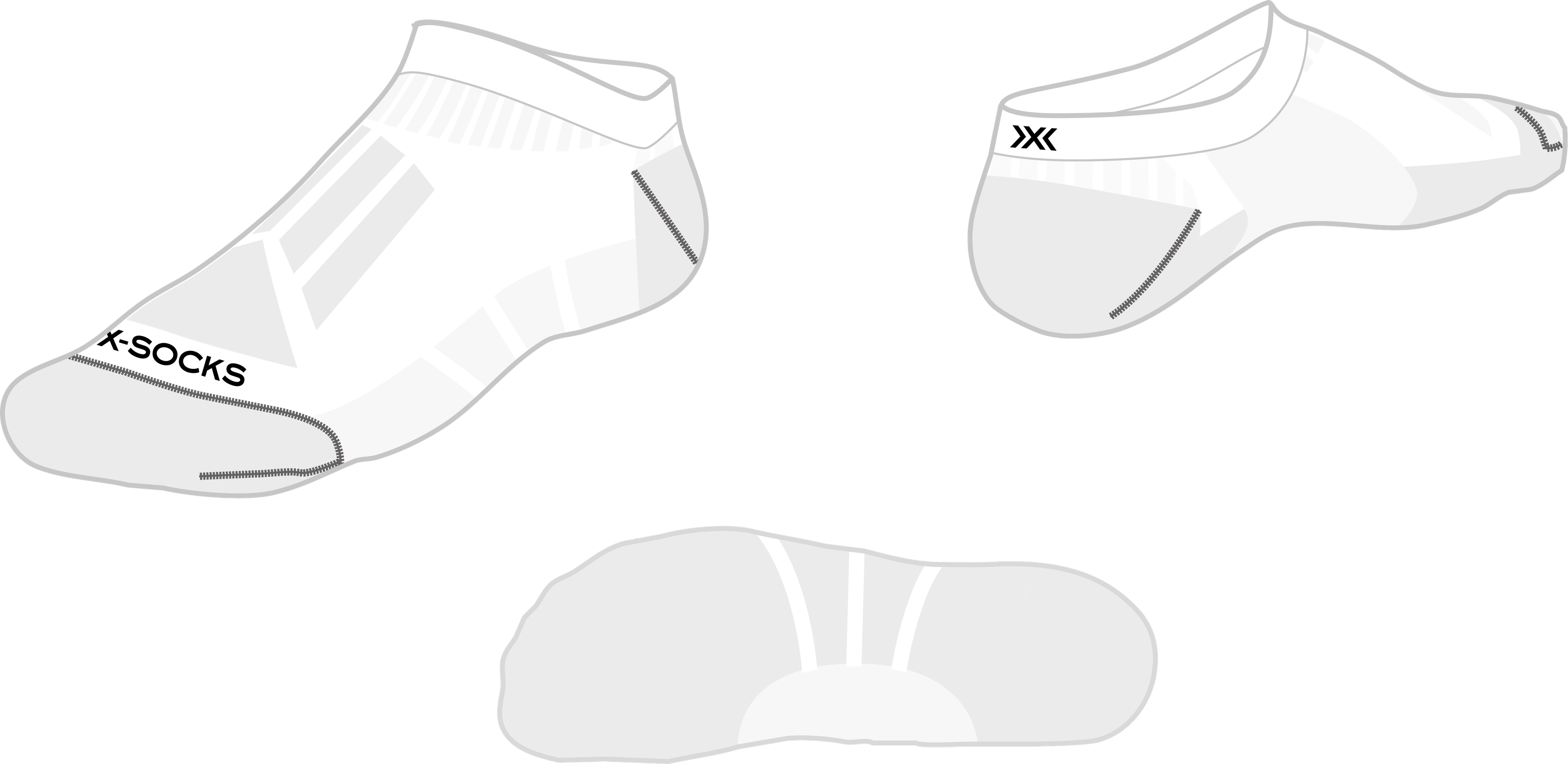 X-Socks Core Sport light low cut / X white X black / 42-44